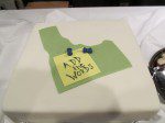 Add the Words 'sticky note' cake