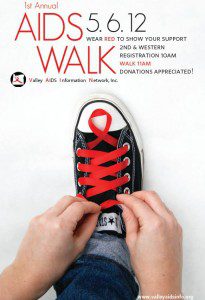 VAIN's AIDS Walk on May 6, 2012 - Poster