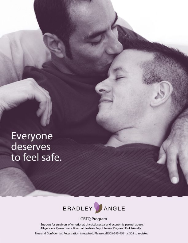 A Bradley Angle poster from a recent LGBTQ-focused campaign
